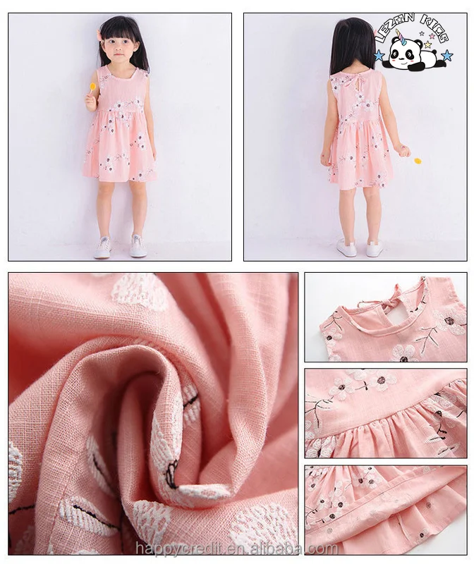 LEZONKIDS - Floral Baby Summer Dresses Girls Boutique Soft Dresses Little Girls Cheap and Cute Dresses